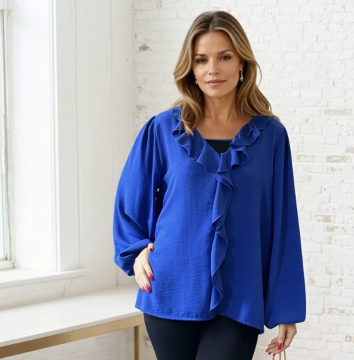 Zoe Blause, Royal - S/M och L/XL