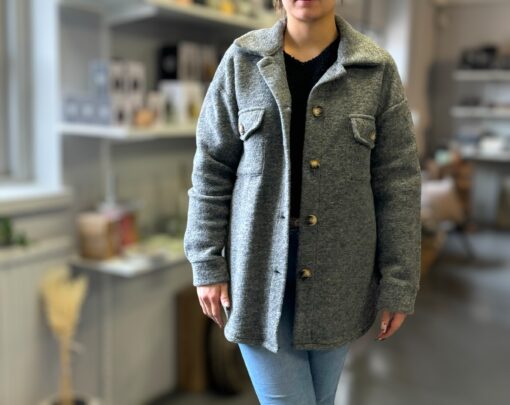 Verona overcoat GRÅ MÖRK