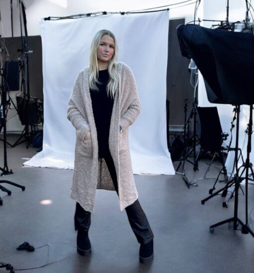 Cardigan med luva, Havre