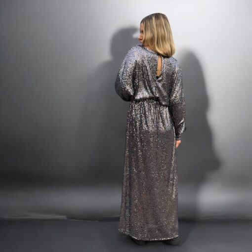 Jasmine Klänning, grå - hellång - Bild 2