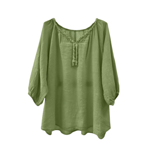 Wanja shirt 100%linne-Anis