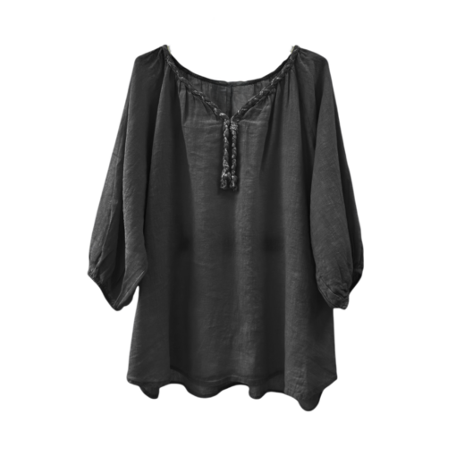 Wanja shirt 100% linne - Svart