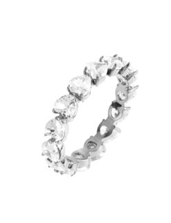 Heart crystal ring silver 499 SEK