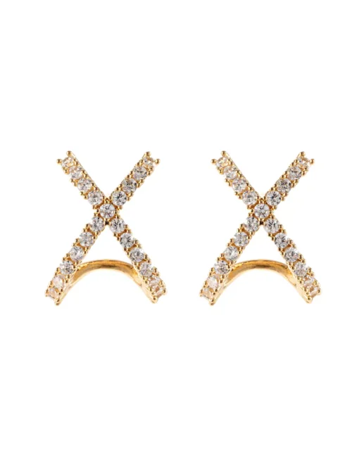 Cross earring large gold 399 SEK - Bild 2