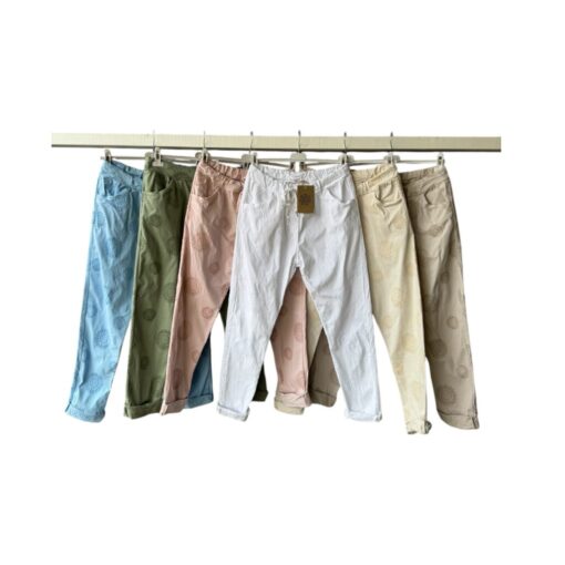 Mandala pants - magiska byxor beige