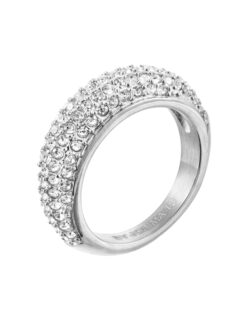 Rock Crystal ring, steel 499 SEK