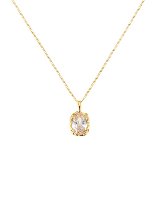 Paris crystal necklace gold 449 SEK