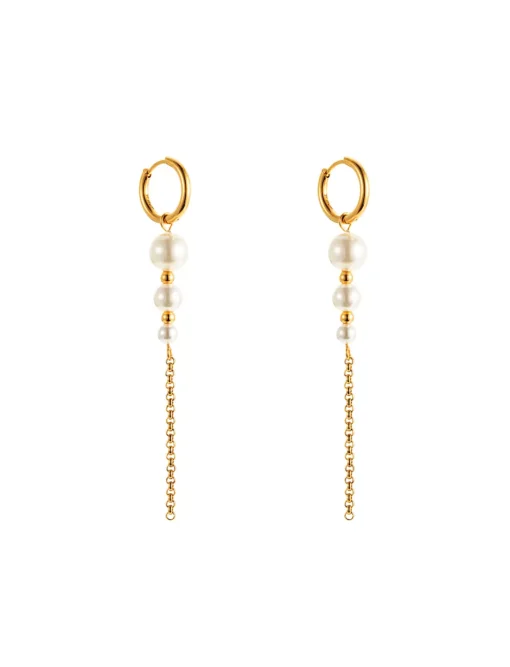 Sienna multipearl earring Gold 349 :-