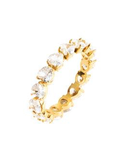 Heart crystal ring gold 499 SEK