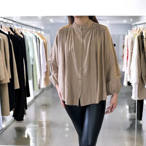 Carly Blouse, Camel