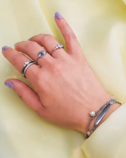 Celine crystal ring, clear steel 349 SEK - Bild 2