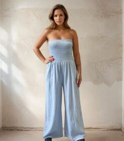 ISABELL LJUSBLÅ byxdress