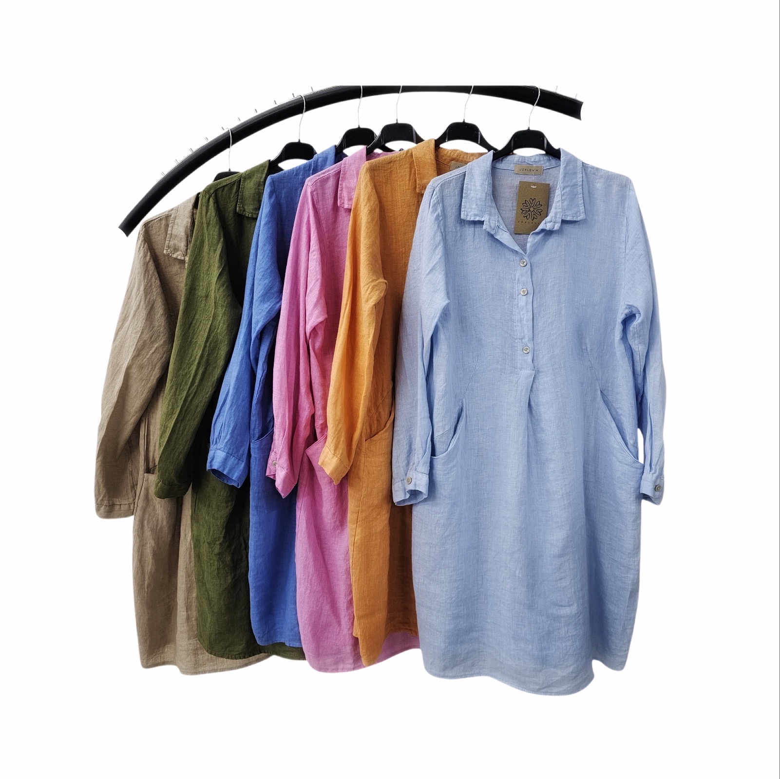 Nettie linendress - Azur