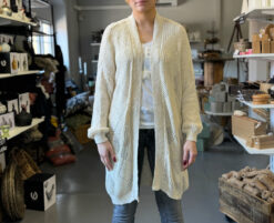 Lollo, Lång Cardigan - Beige