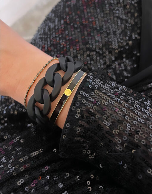 Marbella bracelet, black mat - Bild 2