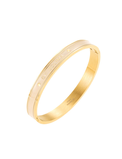 By Jolima bangle nude gold