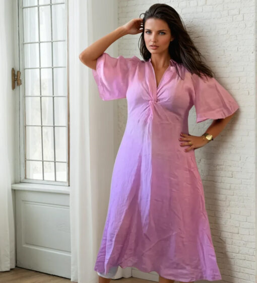 ••Vera linendress - Pinkdress - Bild 2