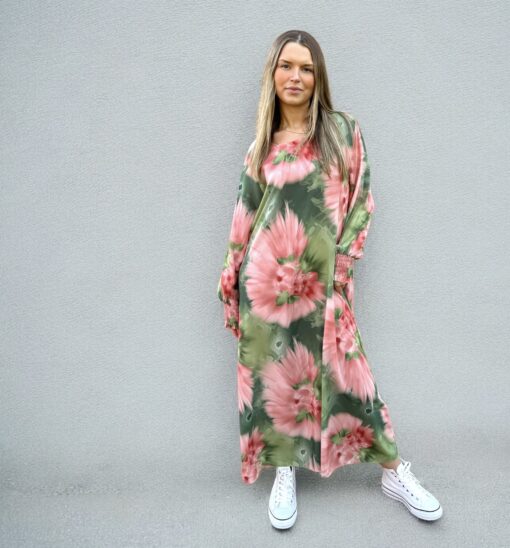 Dreamy dress - grön/rosa