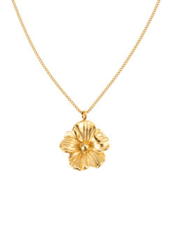 Daisy necklace gold