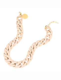 Marbella necklace, nude mat