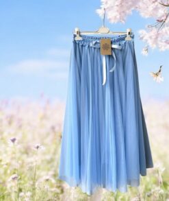 Rind skirt blue