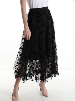 Flowerskirt- black