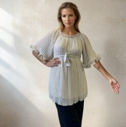 Château de Perle shortdress -Beige