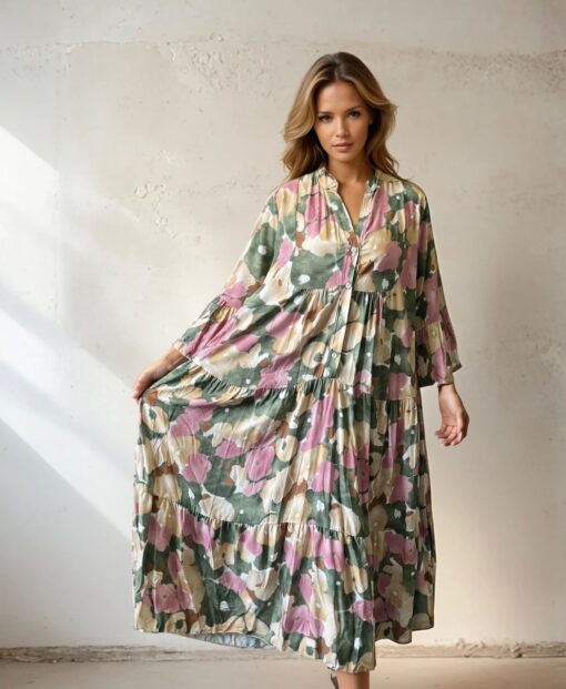 NYHET ZASSIDRESS nytt print- Fleur Pink - Bild 2