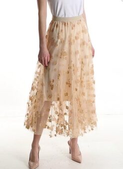Flowerskirt- beige