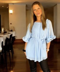 Château de Perle shortdress -Blue