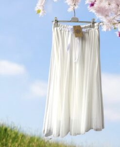 Rind skirt vit