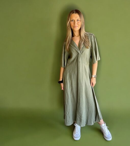 Vera linendress - Army