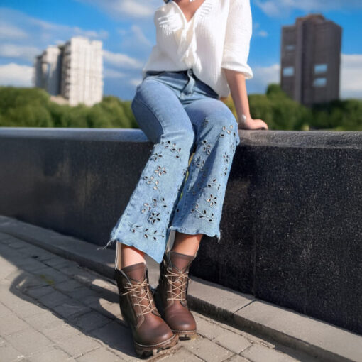 Summer flirt Jeans denim -Ankellånga