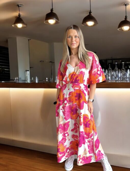 Tuva dress - Rosa orange