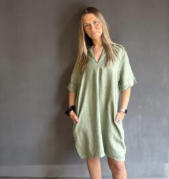 Daisy linendress - Army