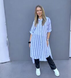 Belissimo Striped Linendress