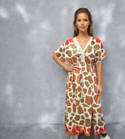 Ayla safari Dress Orange
