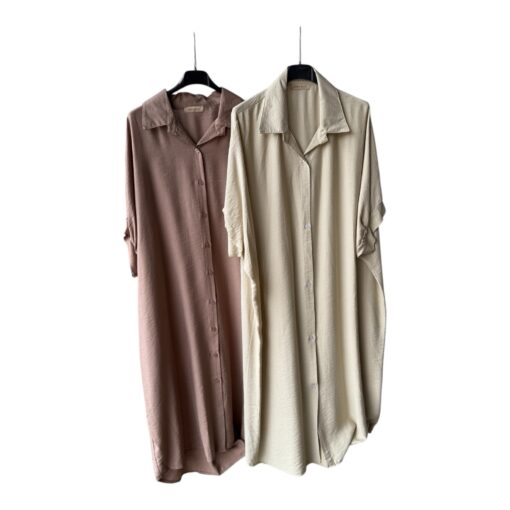 Oversize klänning !! St 40-52 camel