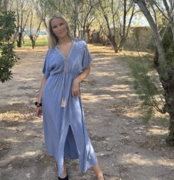 Ayla  Dress - Jeansblå