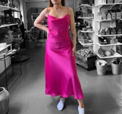 Beatrice Dress, Cerise