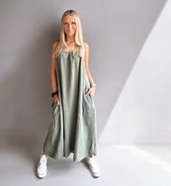 Strappy Dress - Army
