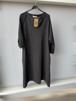 Milano linendress Black