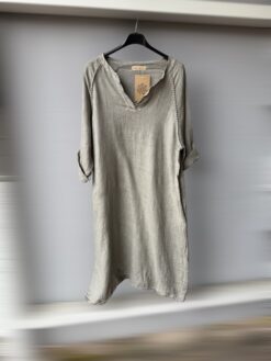 Milano linendress Taupe
