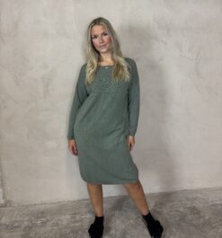 Basic Dress- viskosmix army