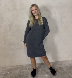 Basic Dress- viskosmix dark grey