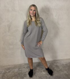 Basic Dress- viskosmix taupe