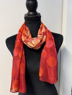 Scarf- röd cirkel