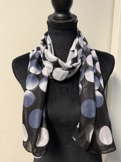 Scarf- svart cirkel