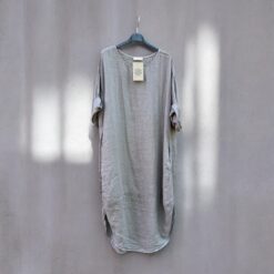 Andrea linendress - taupe