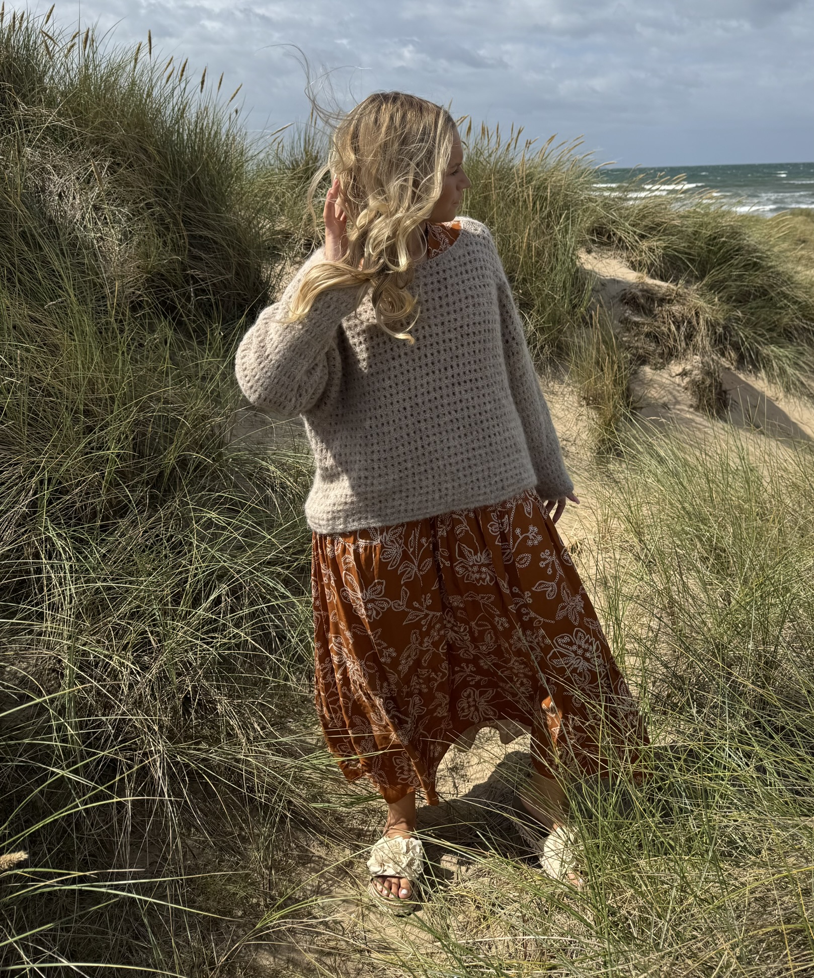 Zassi – Floradress cinnamon, endast s/m kvar passar S-L - Bild 2